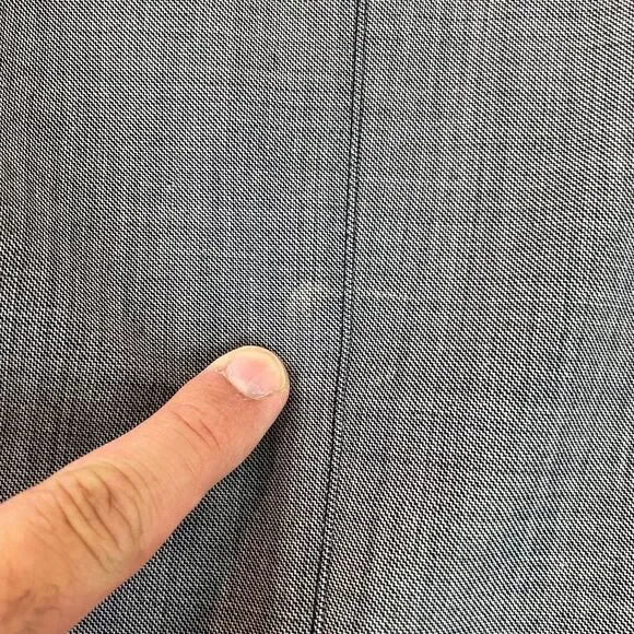 Theory Pants‎ Men 31x30 Gray Wool Blend Ace Illeston Ankle Zip Tapered Fit